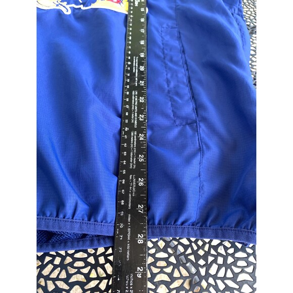 Blue and red Kansas Jayhawks embroidered windbreaker Size M - Picture 6 of 10